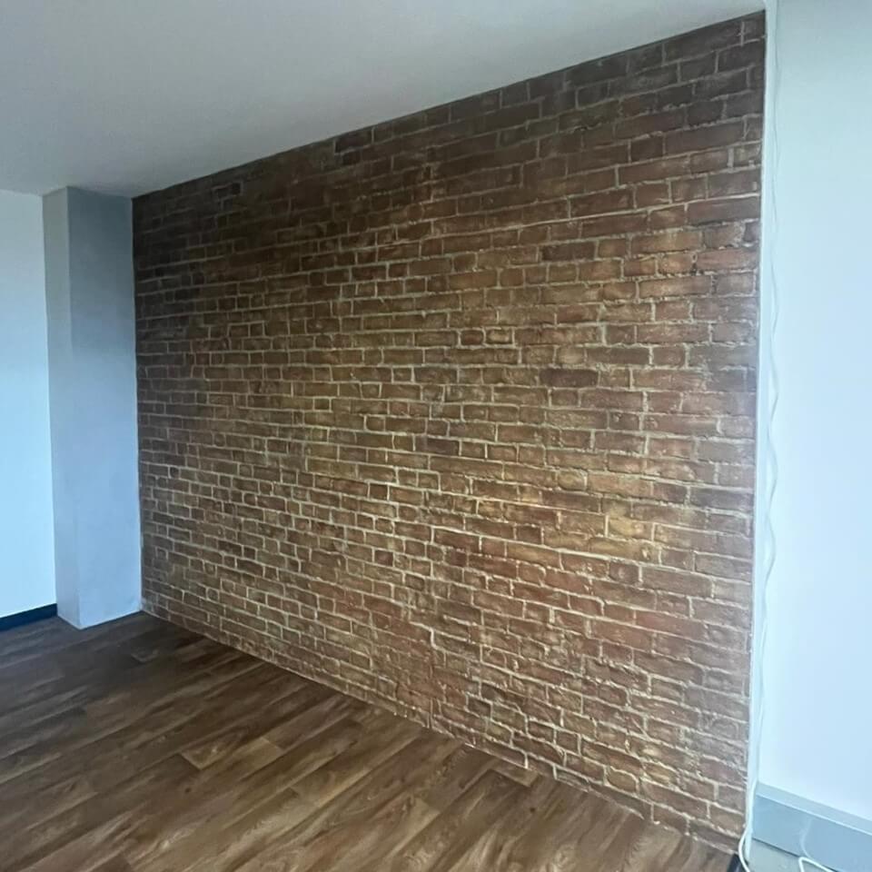 Example of floor and wall finishes