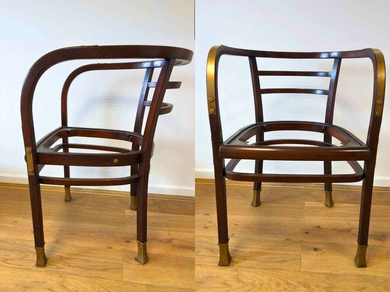 Wooden 1920's Art Deco chairs made for A Gentleman in Moscow