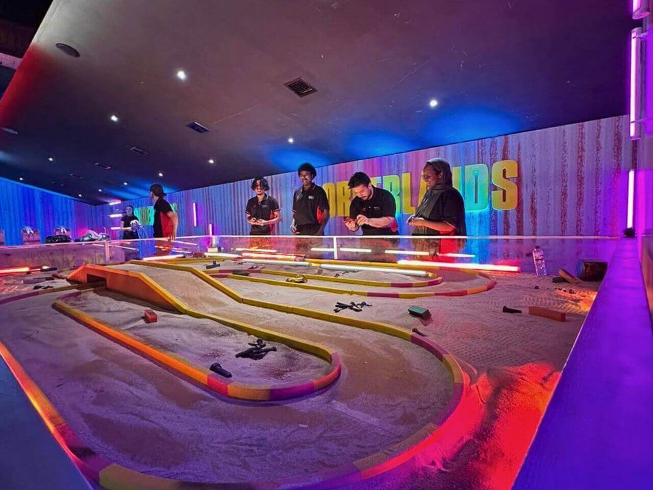 Borderlands Promotional Event at Cineworld London TinyTina's Fun Fair Wastelands Remote Controlled Car Racetrack