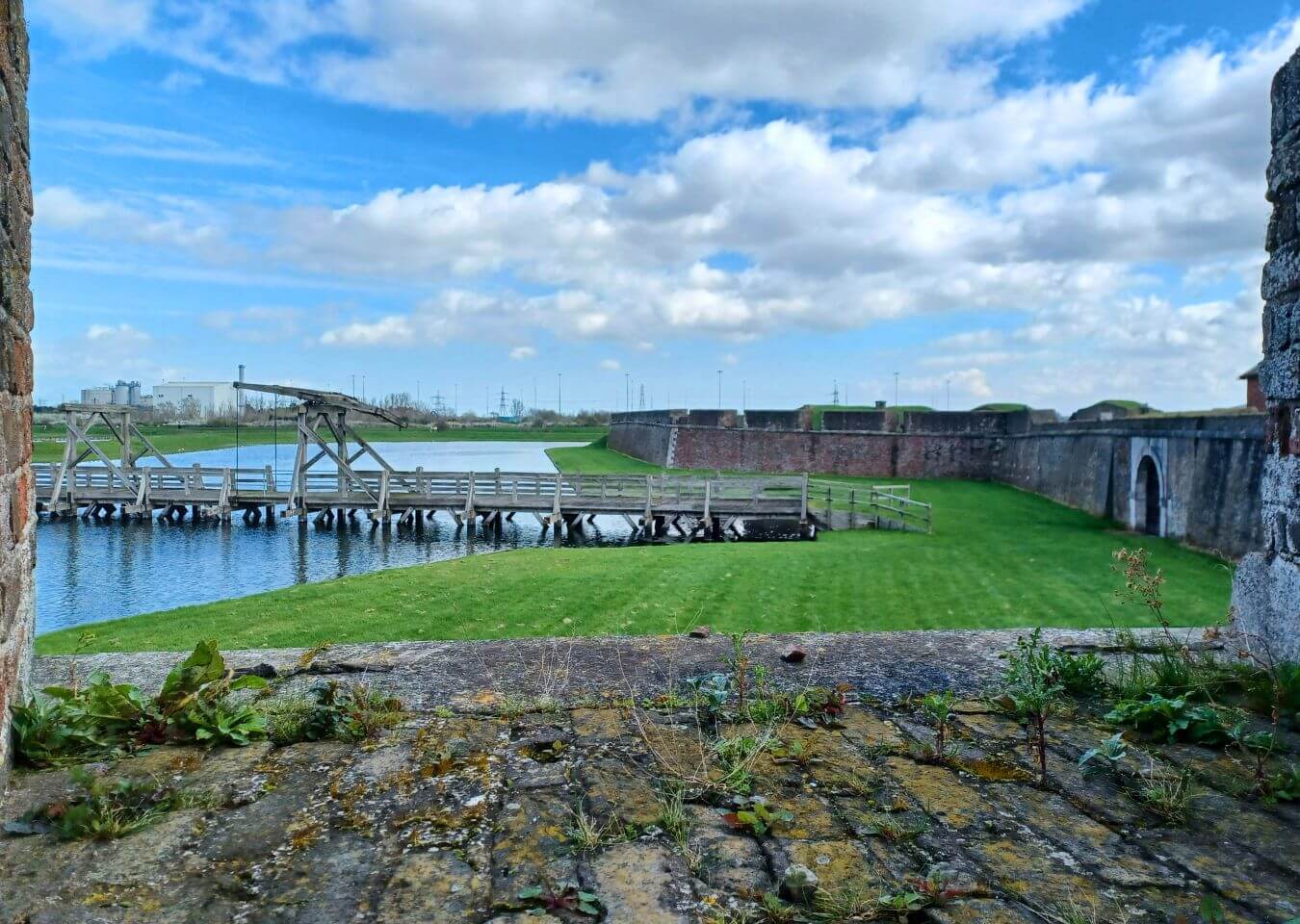 Tilbury Fort filming location for Taboo View across Tilbury Fort, showing the water, defensive walls and open ground used as part of the Taboo location.